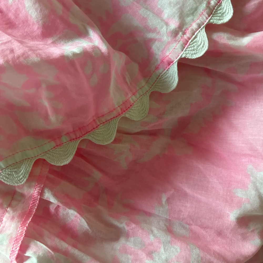 Juliet Dunn pink and white cotton vneck maxi dress - Picture 14 of 16